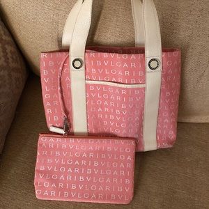 Bvlgari pink bag